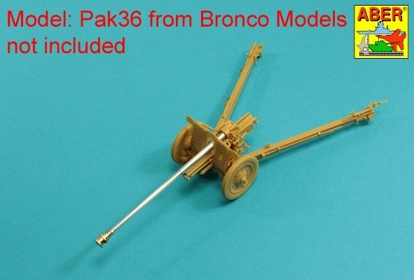 Canon Aber 35L-166 pour canon antichar allemand Pak 36(r) de 76,2 mm, compatible avec la maquette BRONCO 35056 au 1/35 – image 9