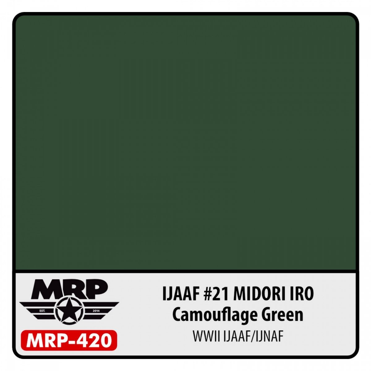 MR. Paint MRP-420 IJAAF #21 Midori Iro (Camouflage Green) 30ml