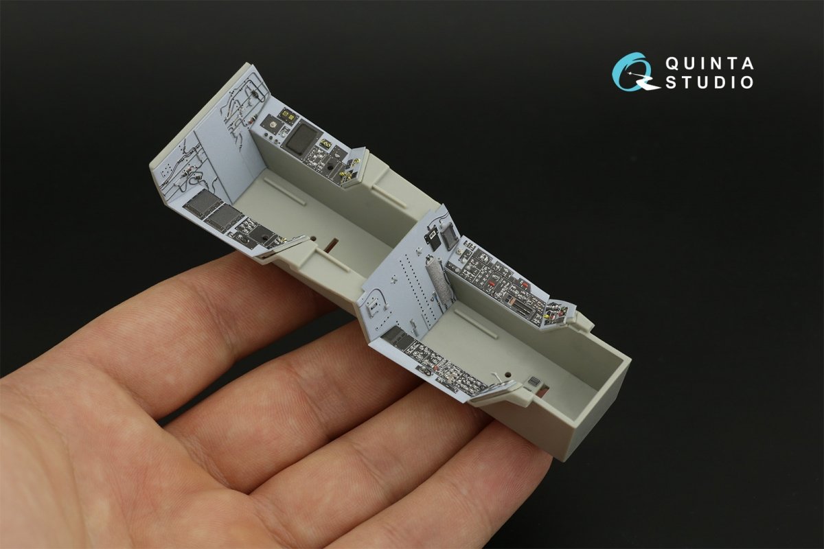 Quinta Studio QD32123 F/A-18F early 3D-Printed &amp;amp; coloured Interior on decal paper (Trumpeter) 1/32 – immagine 9