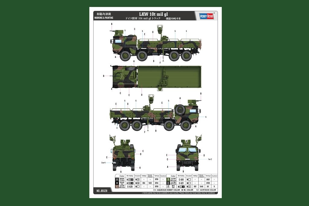 Hobby Boss 85528 LKW 10t mil gl 1/35 – imagen 5