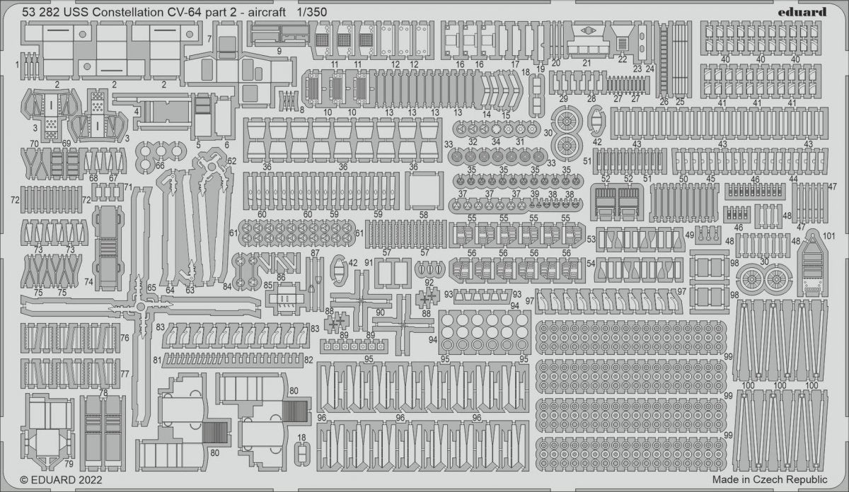 Eduard BIG5366 USS Constellation CV-64 PART I TRUMPETER 1/350 – Bild 5