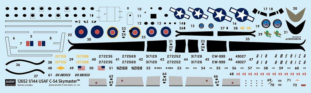 Academy 12652 Douglas C-54 Skymaster - Transport Aircraft US Air Force