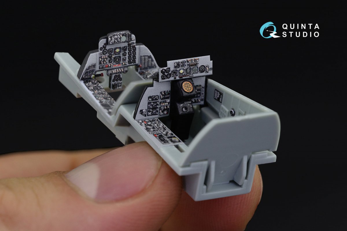 Quinta Studio QD72032 F-4J 3D-Printed &amp;amp; coloured Interior on decal paper (for Academy kit) 1/72 – immagine 6