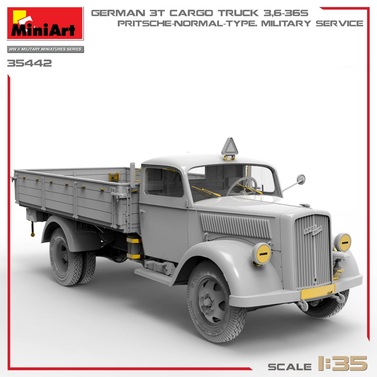 Miniart 35442 GERMAN 3T CARGO TRUCK 3,6-36S. PRITSCHE-NORMAL-TYPE. MILITARY SERVICE 1/35 – Bild 12