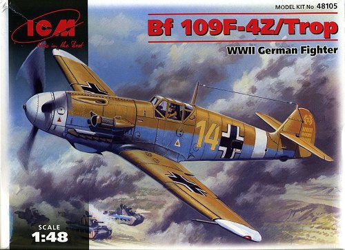ICM 48105 Bf 109F-4Z/Trop WWII German Fighter 1/48