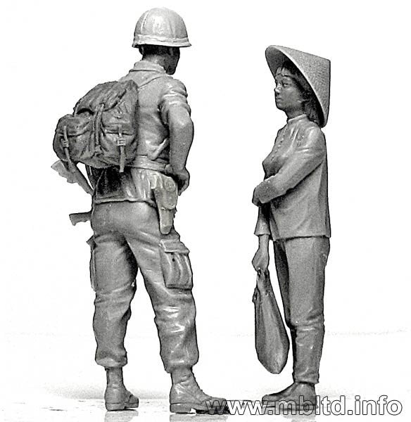 Master Box 3599 US Marines &amp;quot;Patrolling&amp;quot; (Vietnam War series) 1/35 – Bild 12