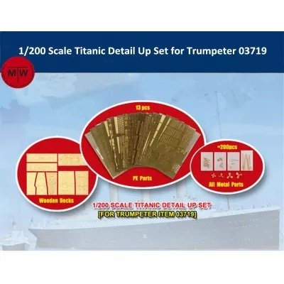 I Love Kit 66600 Titanic Detail Up Set Trumpeter 03719 1/200 – immagine 2