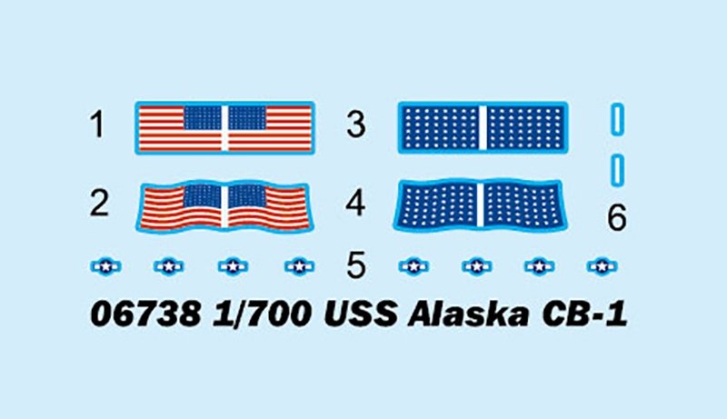 Trumpeter 06738 USS Large cruiser Alaska 1/700 – Bild 4