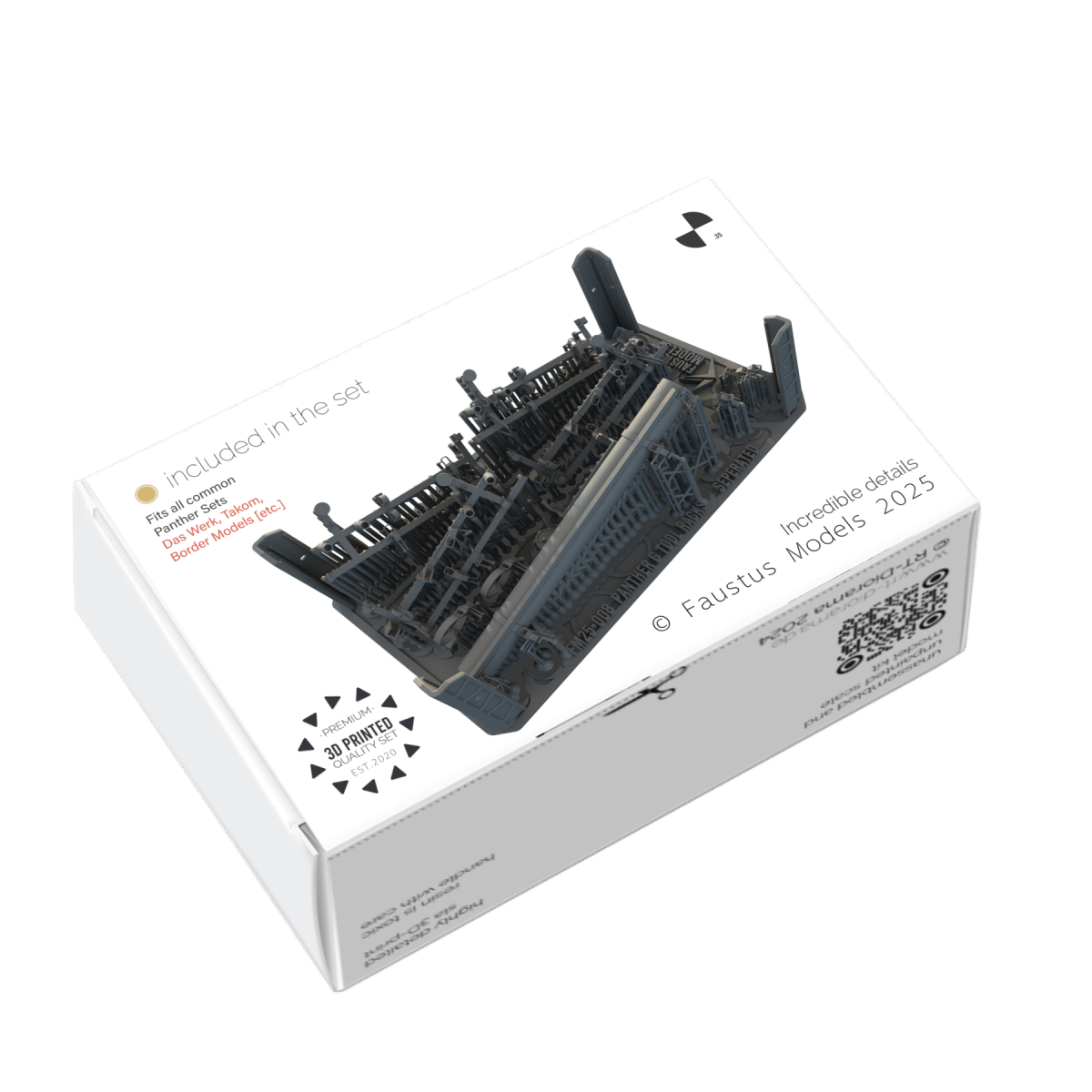 Faustus Models FM35022 Panther Ausf.G Tool Racks [Open] 1/35