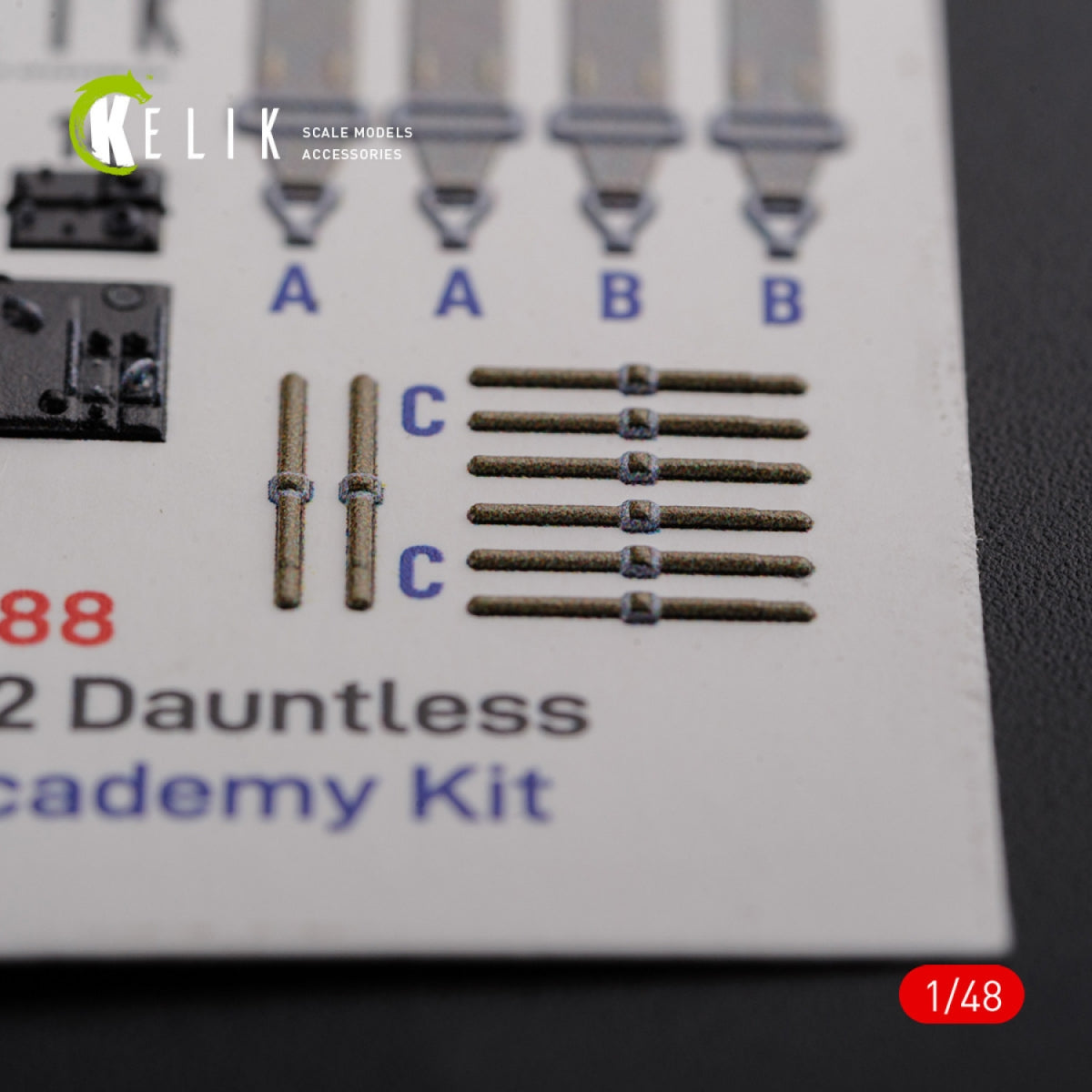 KELIK K48088 SBD-2 Dauntless interior 3D decals for Academy kit 1/48 – immagine 5