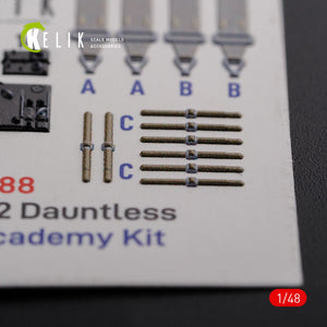 KELIK K48088 SBD-2 Dauntless interior 3D decals for Academy kit 1/48 – immagine 5