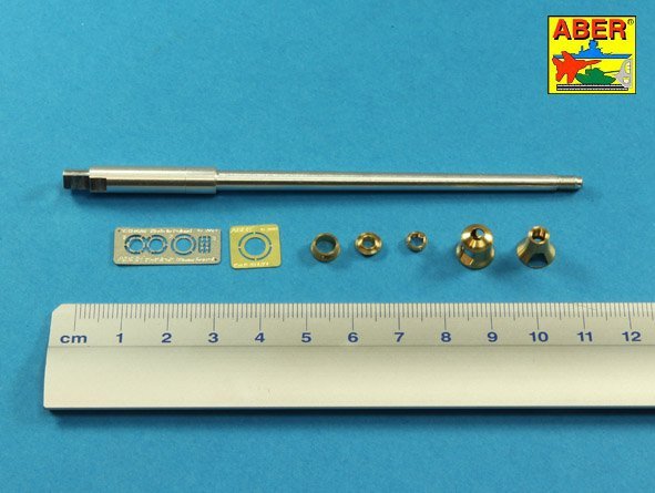 Aber 35L-215 Barrel for German 8,8cm Kw.K 43 (L/71) gun used on Tiger B Porsche turret-late for TAKOM model 1/35 – immagine 4