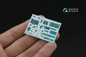 Quinta Studio QD+48552 MiG-21R (green cockpit panels) 3D-Printed &amp;amp; coloured Interior on decal paper (Eduard) (with 3D-printed resin parts) 1/48 – imagen 5