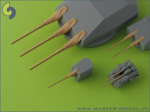 Master SM-350-058 Scharnhorst armament with blastbags - 28cm (9pcs), 15cm (12pcs), 10,5cm (14pcs) barrels – immagine 6