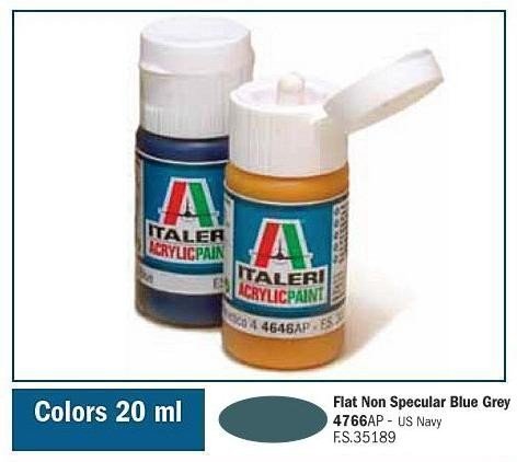 Italeri 4766AP FLAT NON SPECULAR BLUE GRAY 20ml