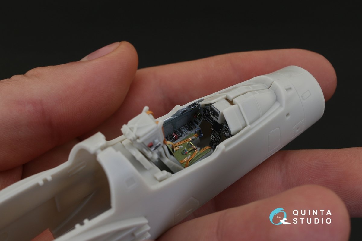 Quinta Studio QD48113 Mirage 2000C 3D-Printed &amp;amp; coloured Interior on decal paper (for Kinetic kit) 1/48 – immagine 6