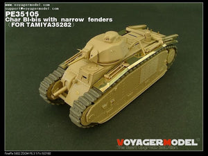 Maquette Voyager PE35105 Char bibis français de la Seconde Guerre mondiale avec ailes étroites (version B incluant le canon) pour TAMIYA 35282 au 1/35 – image 6