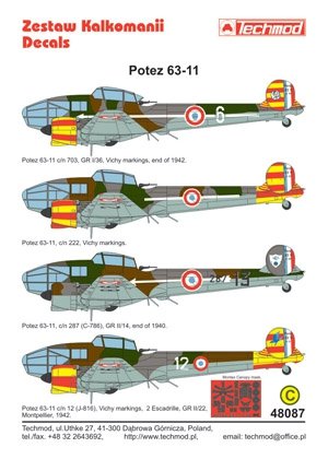 Techmod 48087 - Potez 63-11 1/48 – immagine 3