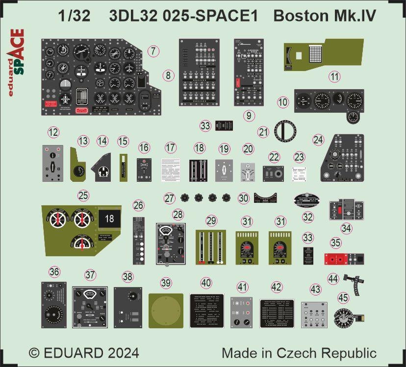 Eduard 3DL32025 Boston Mk. IV SPACE HONG KONG MODELS 1/32 – Bild 3