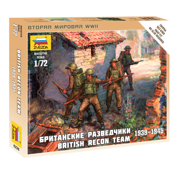 Zvezda 6226 British Recon Team 1939-1945 (Art ofTactic) 1/72