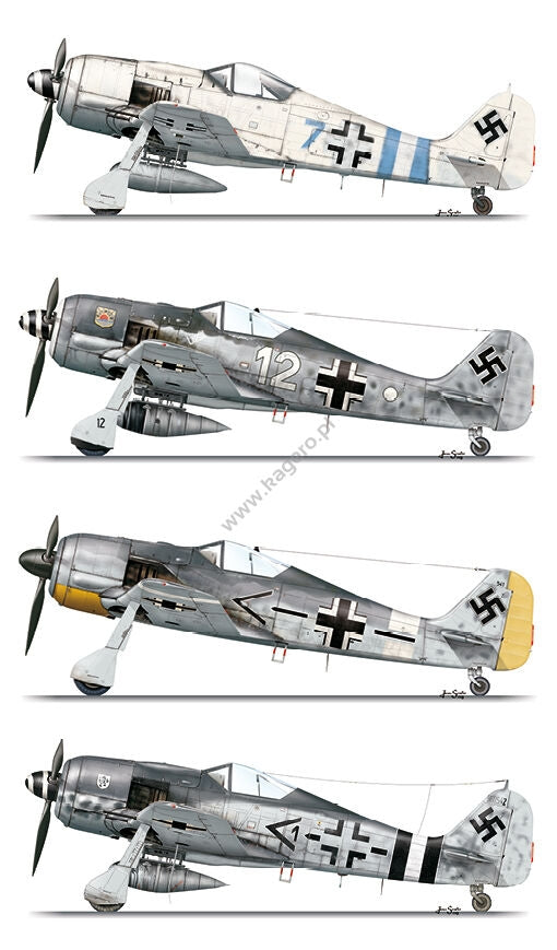 Kagero 15035 Fw 190s over Europe Part I (kalkomania/decals) EN/PL – immagine 8