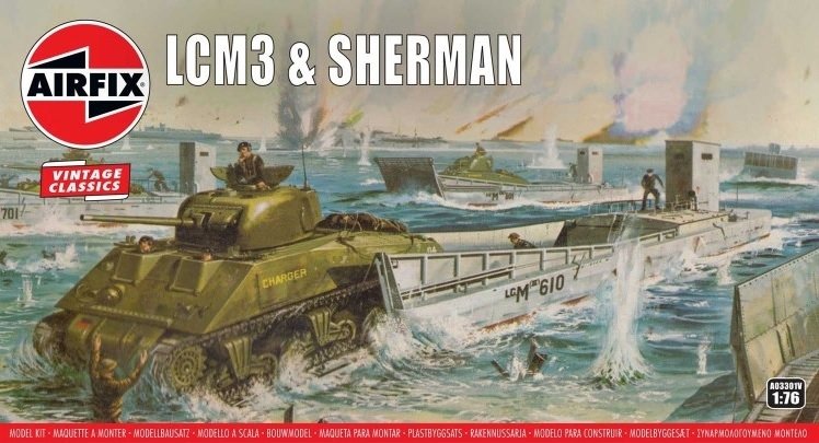 Airfix 03301V LCM3 & Sherman Tank 1/76
