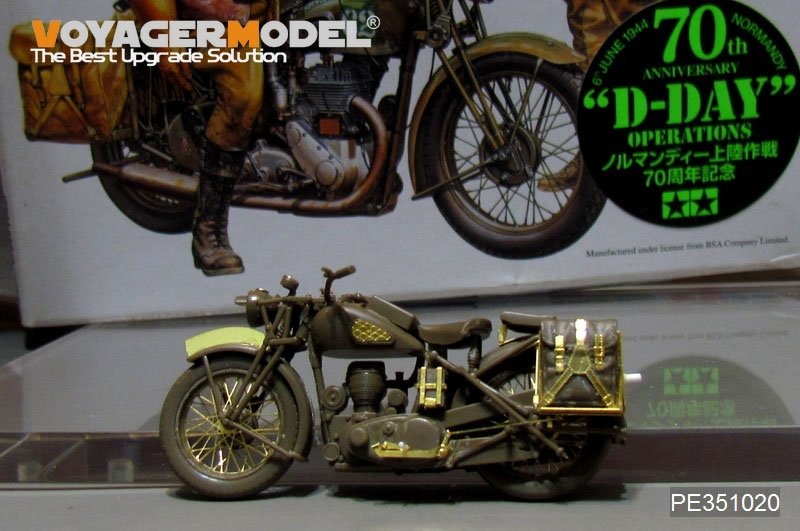 Voyager Model PE351020 WWII British B.S.A M20 Military Motorcycle upgrade set For TAMIYA 35316 1/35 – Bild 4