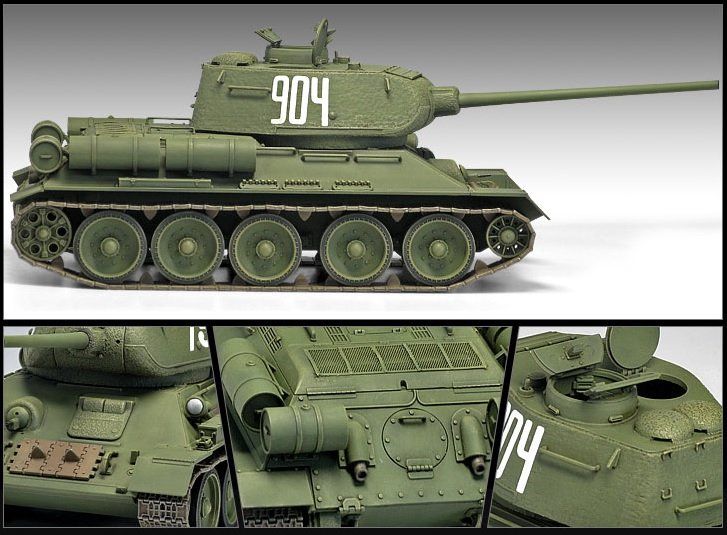 Academy 13290 T-34/85 No.112 Factory Production 1/35 – immagine 4