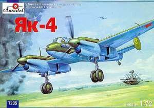 A-Model 07235 Yakovlev Yak-4 Soviet IIWW Short-range Bomber 1/72