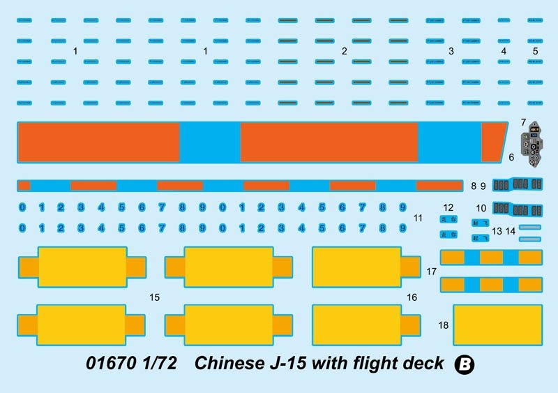 Trumpeter 01670 Chinese J-15 with flight deck 1/72 – Bild 5