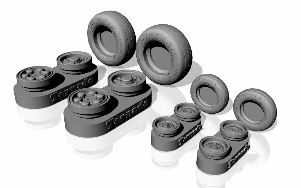 Armory Models AW48501a Panavia Tornado wheels, w/ tires type “a” (DL) 1/48