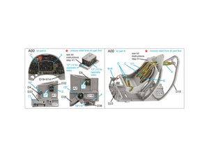 Quinta Studio QD24021 Spitfire Mk.VIII 3D-Printed &amp;amp; coloured Interior on decal paper (Airfix) 1/24 – immagine 2