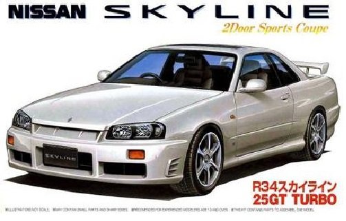 Fujimi 03443 Nissan Skyline Gt-R R34 1/24