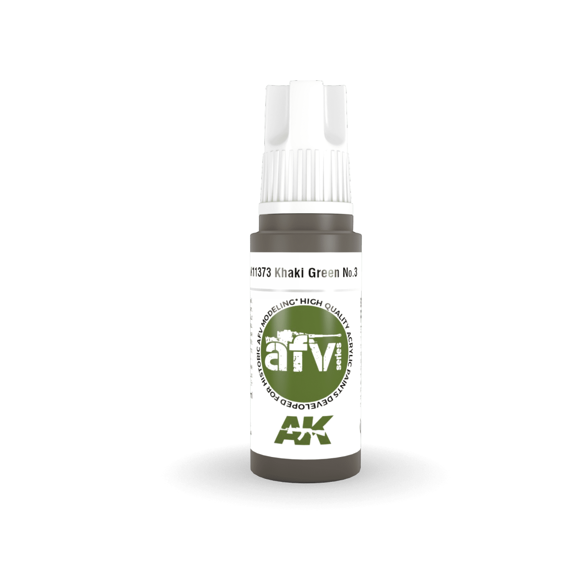 AK Interactive AK11373 Khaki green No.3 17ml – immagine 2