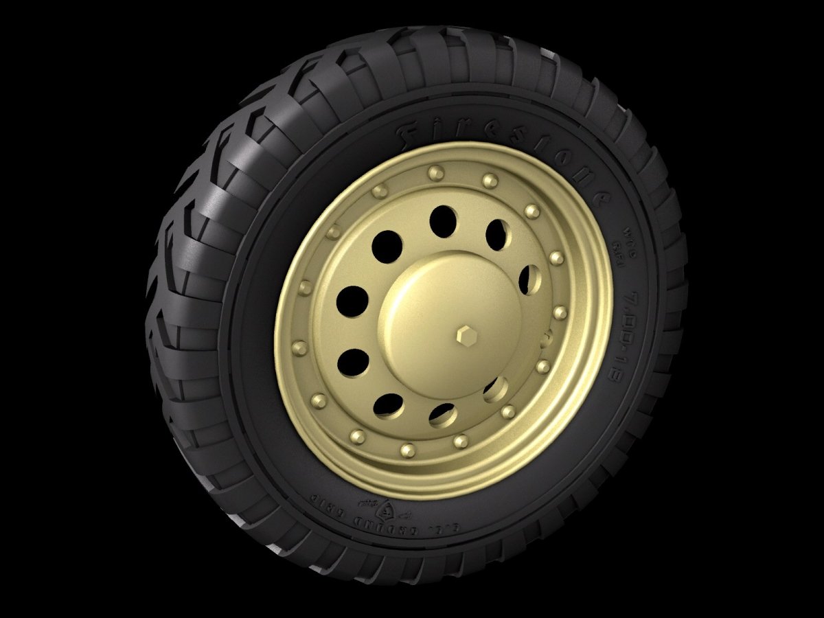 Panzer Art RE35-603 Scout car “Dingo” road wheels (Firestone) 1/35 – Bild 3