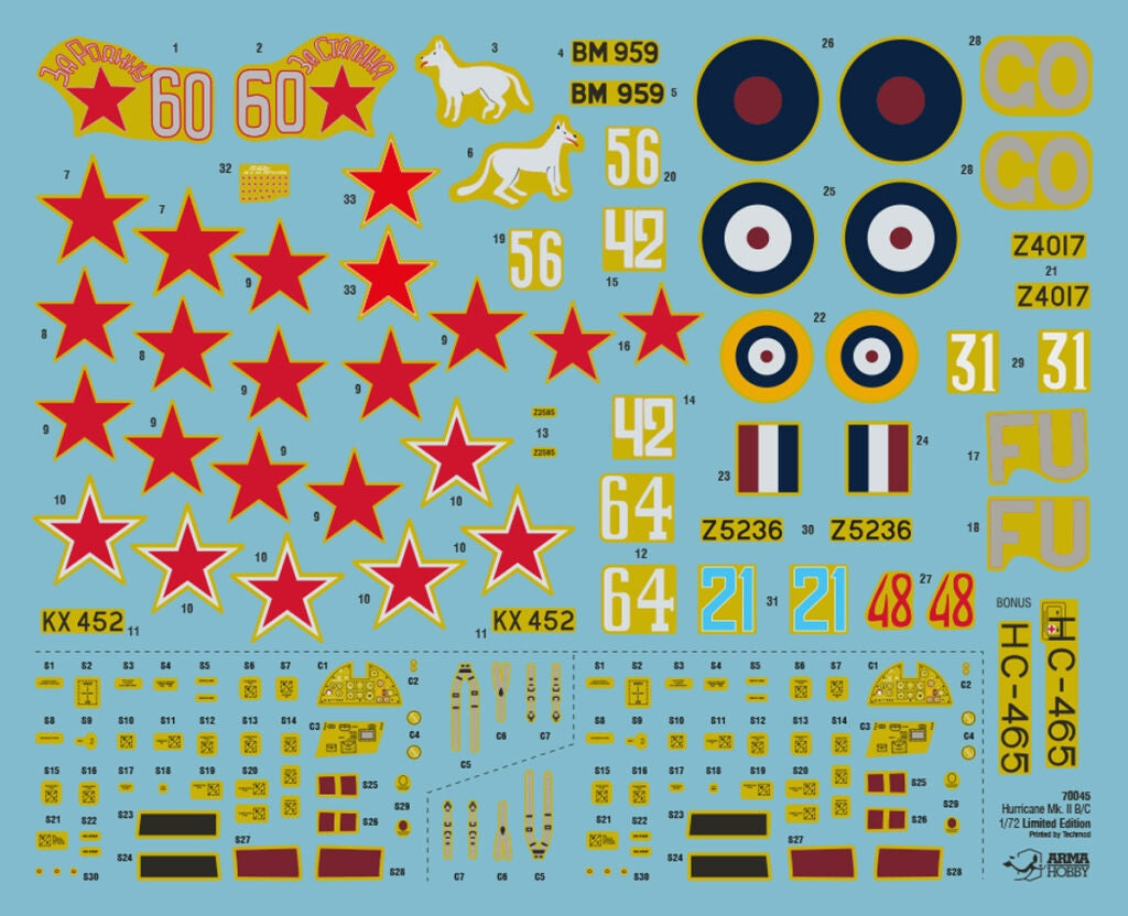 Arma Hobby 70045 Hurricane Mk II A/B/C Eastern Front Deluxe Set 1/72 – Bild 3