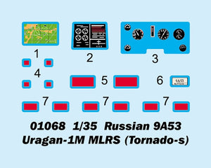 Trumpeter 01068 Russian 9A53 Uragan-1M MLRS (Tornado-s) 1/35 – Bild 5