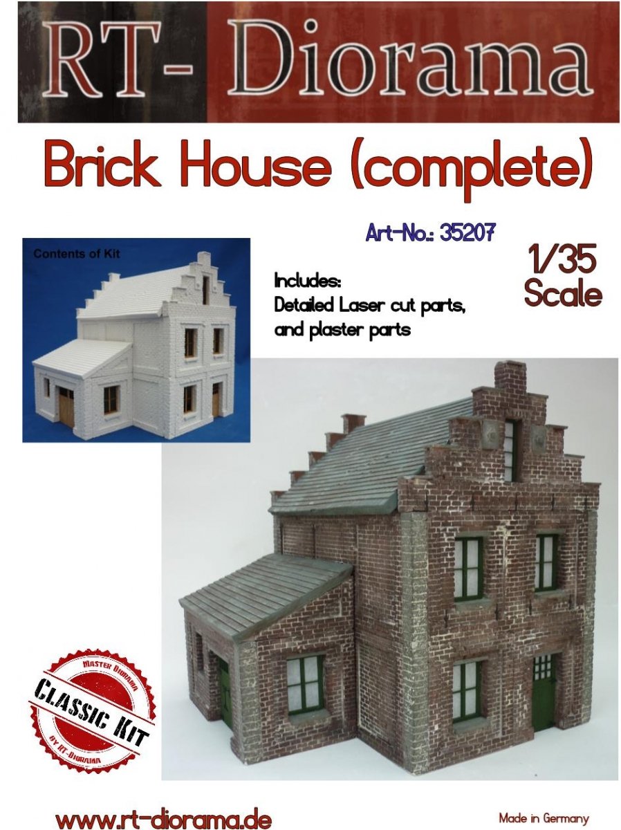 RT-Diorama 35207 Maison en briques (Système modulaire) 1/35