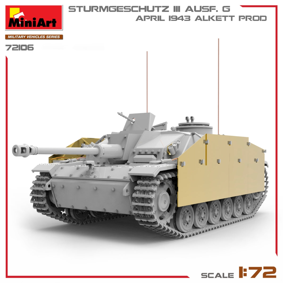 MiniArt 72106 STURMGESCHUTZ III AUSF. G, APRIL 1943 ALKETT PROD. 1/72 – image 5