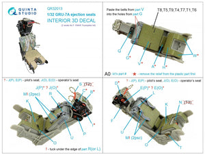 Quinta Studio QR32013 GRU-7A ejection seats F-14A/B (2 pcs) ( Trumpeter ) 1/32 – immagine 2