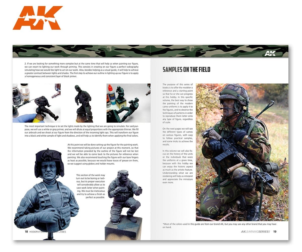 AK Interactive AK247 AK LEARNING 08: MODERN FIGURES CAMOUFLAGES (English) – zdjęcie 3