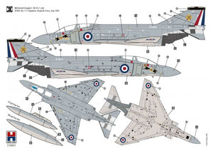 Hobby 2000 72081 F-4K Phantom FG.1 Late Vol.1 ( Fujimi + Cartograf + Maski ) 1/72 – imagen 3