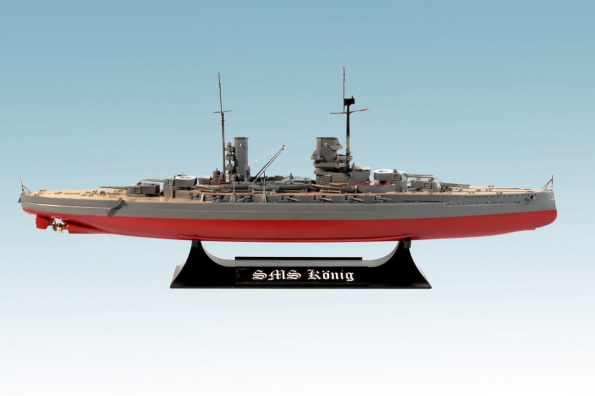 ICM S014 Cuirassé allemand König de la Première Guerre mondiale (Coque complète OU Ligne de flottaison) 1/700  – image 3