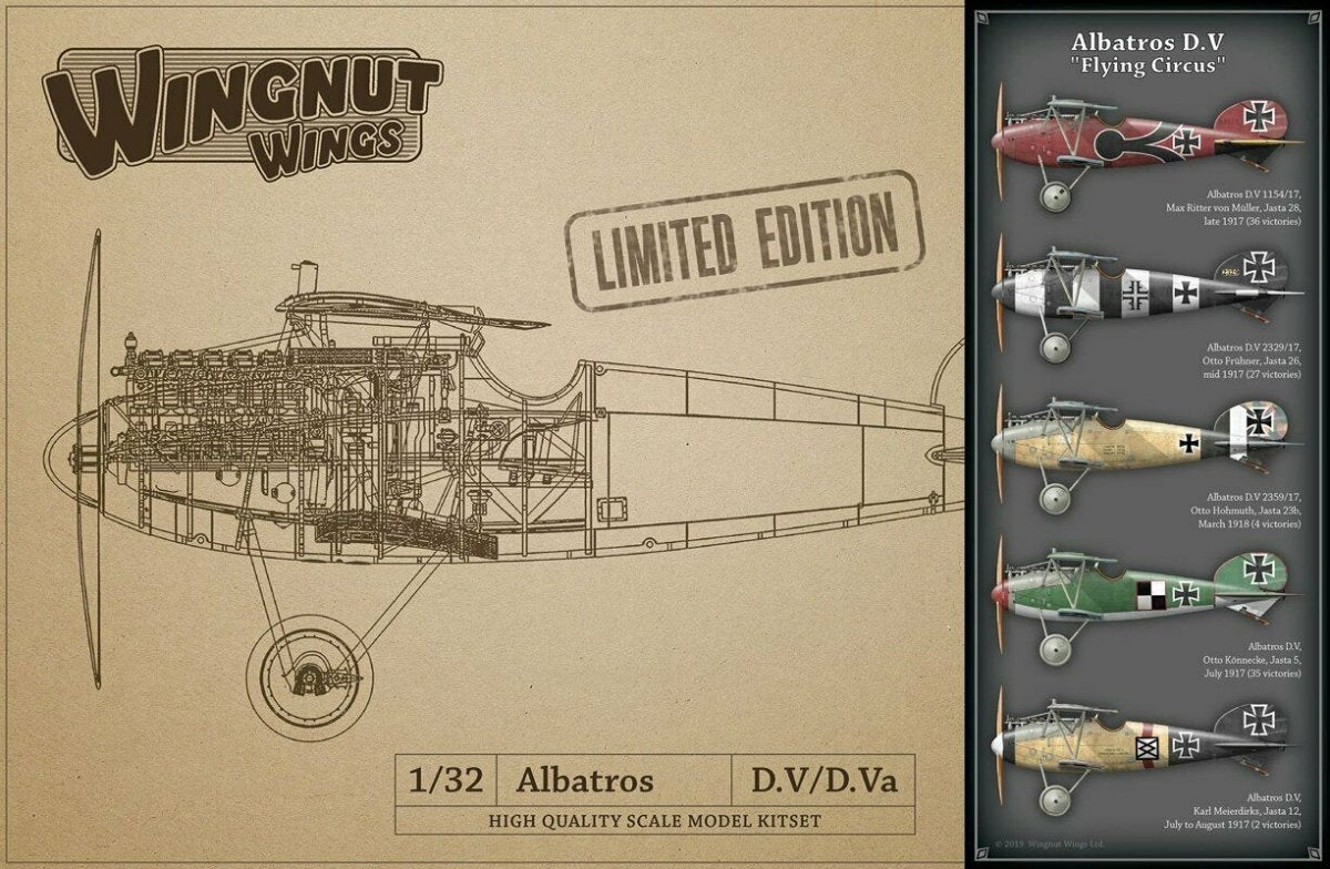 Wingnut Wings 32905 Albatros D.V &amp;quot;Flying Circus” 1/32
