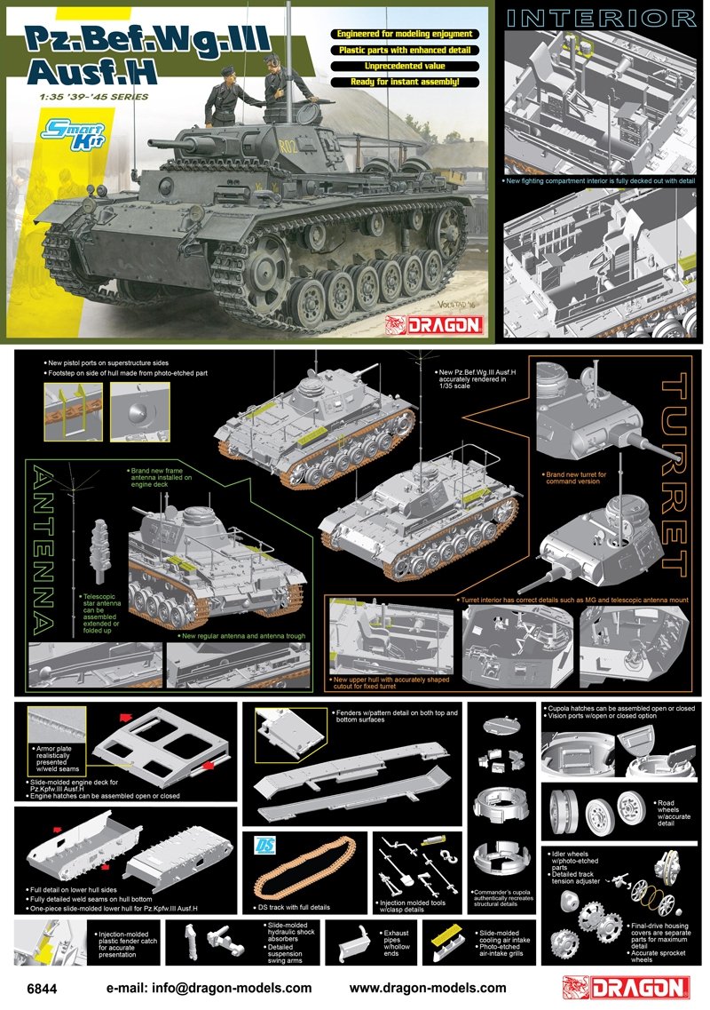 Dragon 6844 Pz.Bef.Wg.III Ausf. H1/35 – image 2
