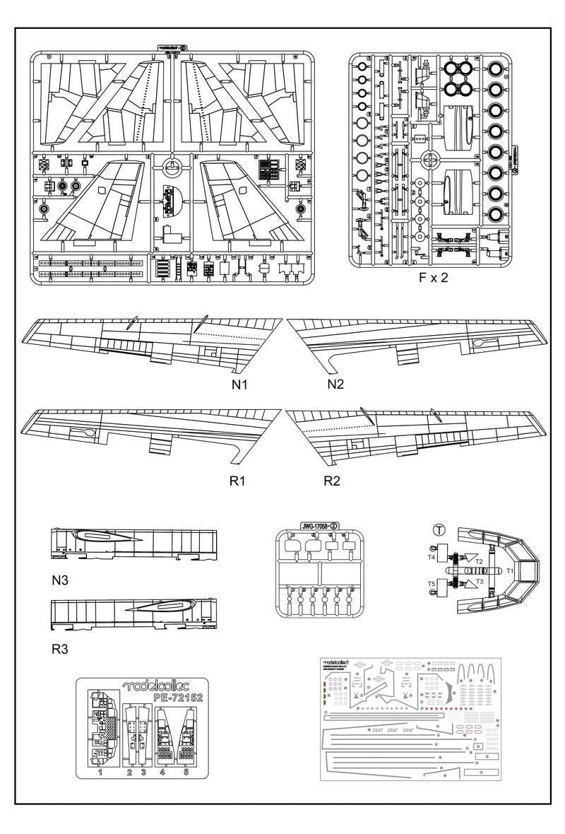 Modelcollect UA72210 B-52G Early Type 1967-1972 in Linebacker II Vietnam war 1/72 – immagine 12