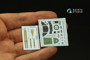 Quinta Studio QD48402 Gloster Gladiator MKII 3D-Printed &amp;amp; coloured Interior on decal paper (I Love Kit) 1/48 – Bild 5