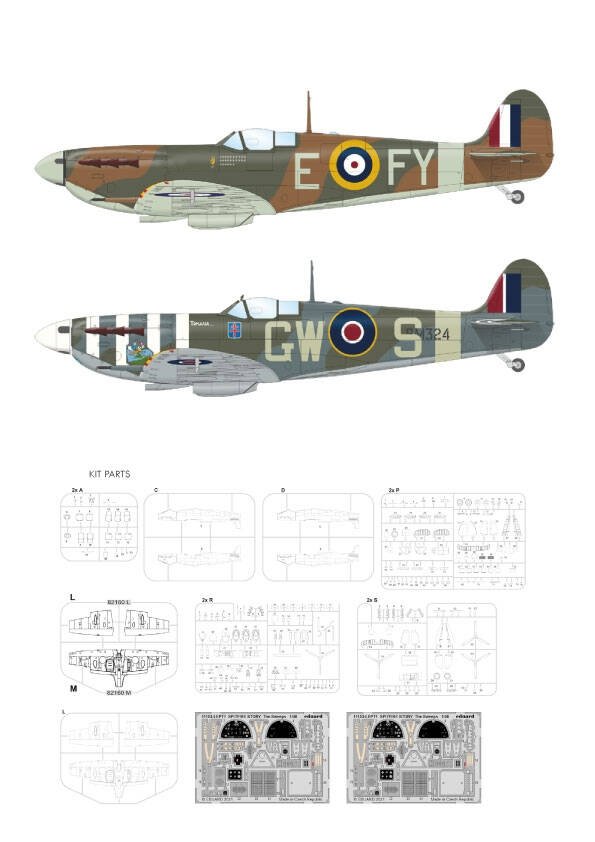 Eduard 11153 SPITFIRE STORY The Sweeps Spitfire Mk.Vb Limited edition 1/48 – immagine 2