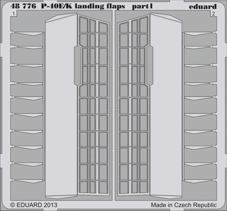 Eduard 48776 P-40E/ K landing flaps 1/48 Italeri – immagine 2