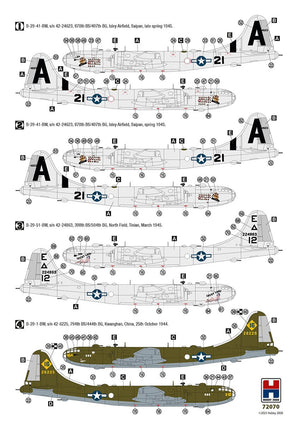 Hobby 2000 72070 B-29 Superfortress (ACADÉMIE + CARTOGRAPHIE + MASQUES) 1/72 – image 5